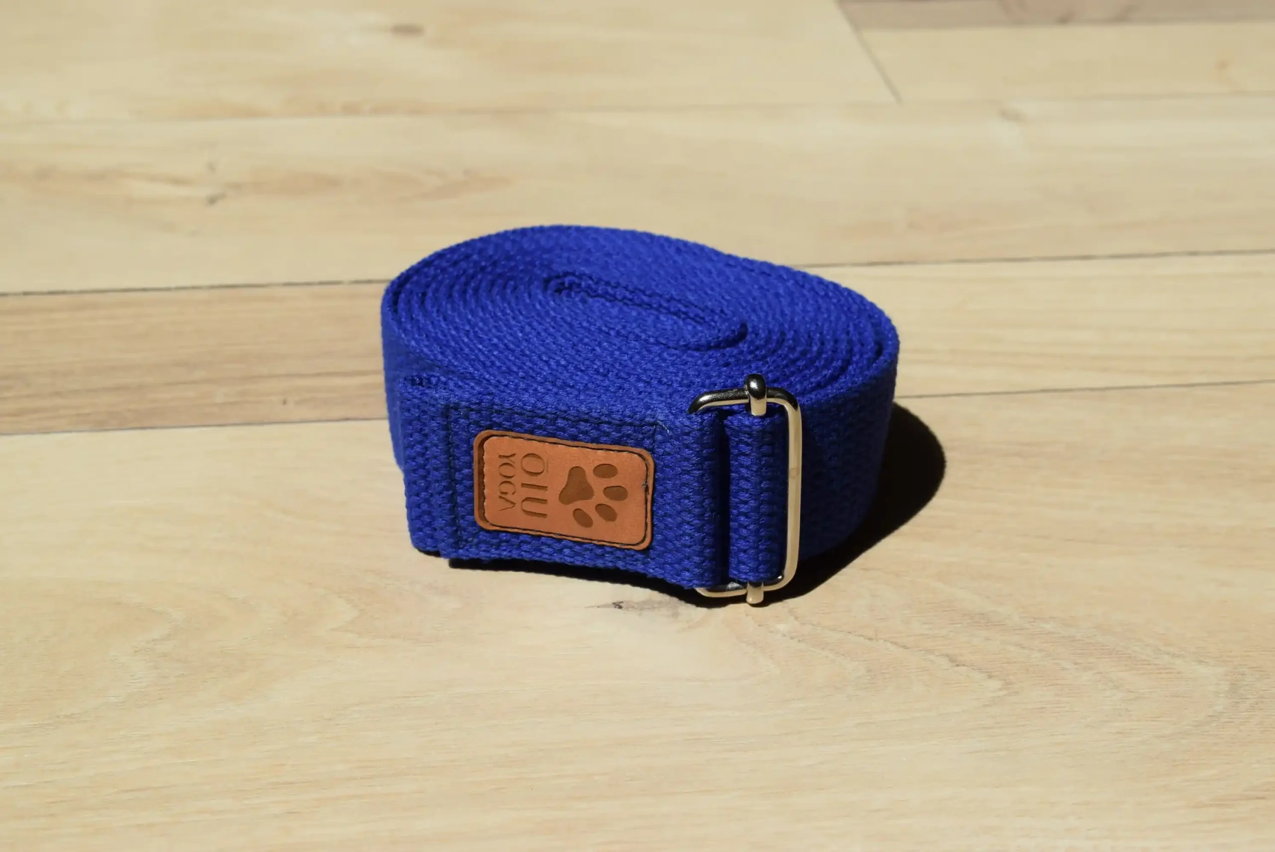 Pasek do jogi Dark Blue 4 cm